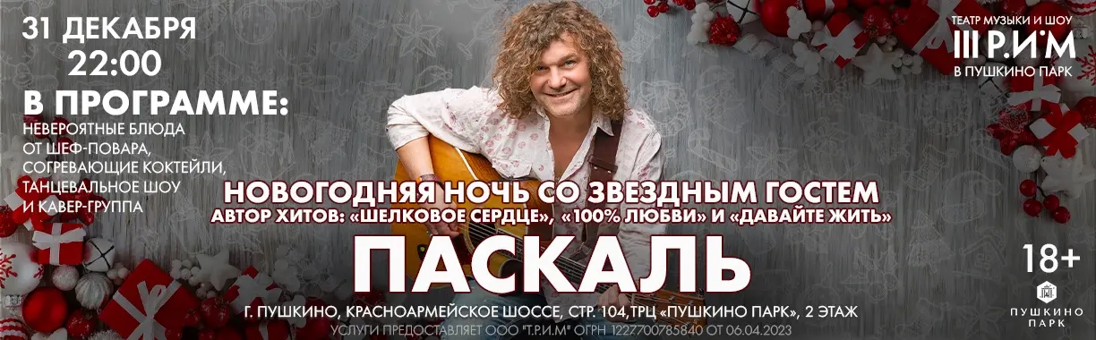 Новогодняя ночь со звездным гостем: певец Паскаль